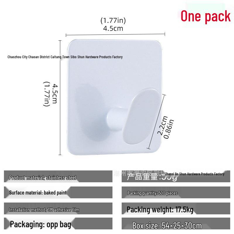 Cârlig de perete autoadeziv puternic din oțel inoxidabil 304, fără găurire