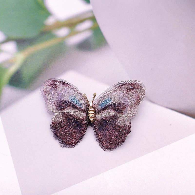 

Вышитая ткань бабочка брошь элитная ниша элитная булавка жемчужный корсаж женская одежда аксессуары