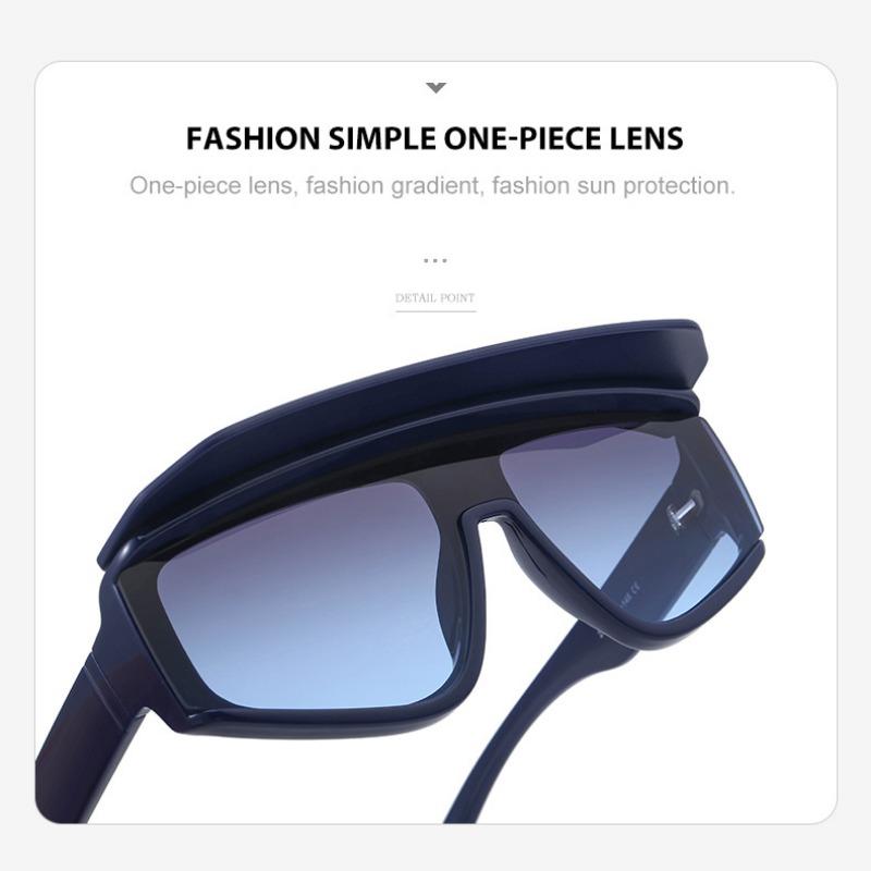 Trendy jednodílné sluneční brýle Pánský značkový design s okrajem Brýle Venkovní Sport Cestovní opalovací krém Sunsha odolný proti ultrafialovému záření