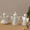 2026 Latest Models Angel Silicone Candle Mold Aromatherapy Wax Polymer Clay Resin Statue Tool Art Wing Stripe Grid Design Male