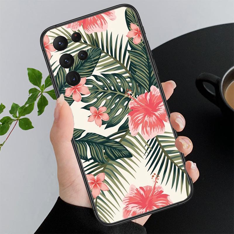 Palm Tree Leaves Phone Case For Samsung A52S A21S A33 A23 A13 A14 A32 A52 A53 A54 A51 A71 M51