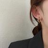 Female Coldness Style Retro Simple Overlapping Circular Earrings
