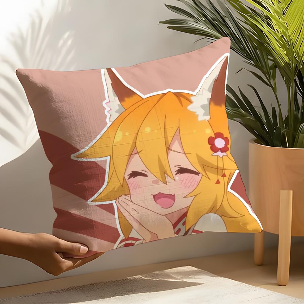 

The Helpful Fox Senko San Cartoon Pillow Case Home Living Room Decoration Linen Pillow Cases Cushion Cover 30X30cm