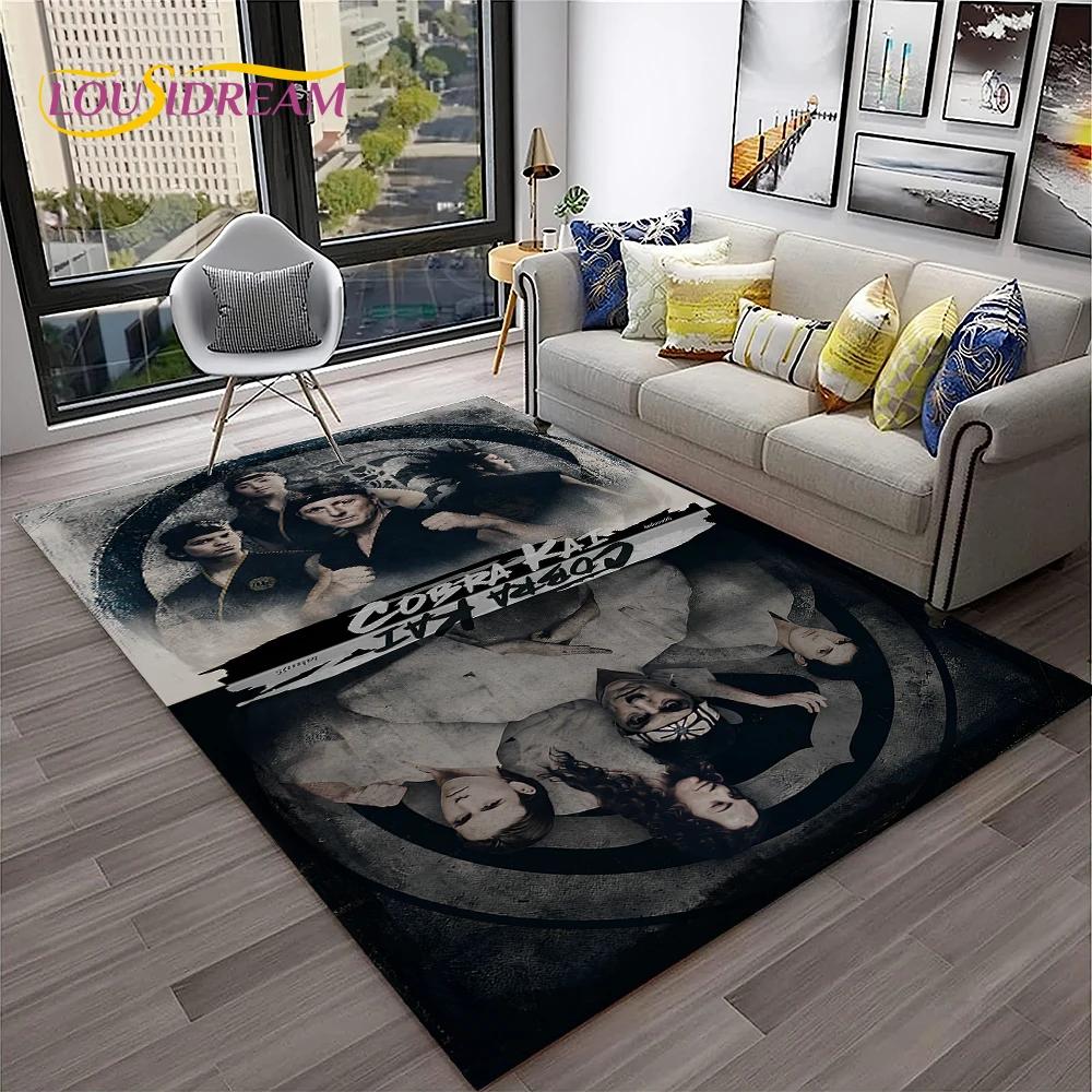 3D Cobra Kai Amanda TV Karate HD-Teppich für Zuhause, Wohnzimmer, Schlafzimmer, Sofa, Fußmatte, Dekor, Kinderspielbereich, Teppich, rutschfeste Bodenmatte