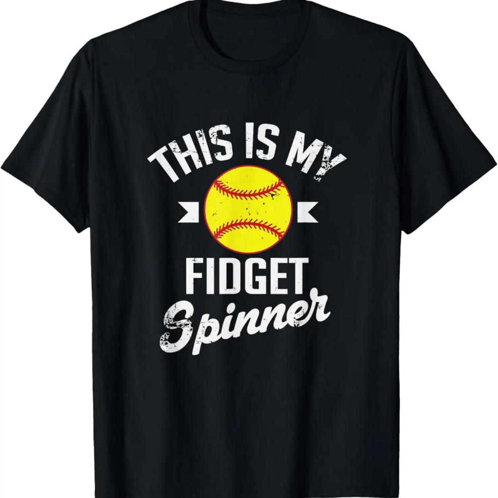 Toto je moje fidget spinner softballové baseballové atletické tričko