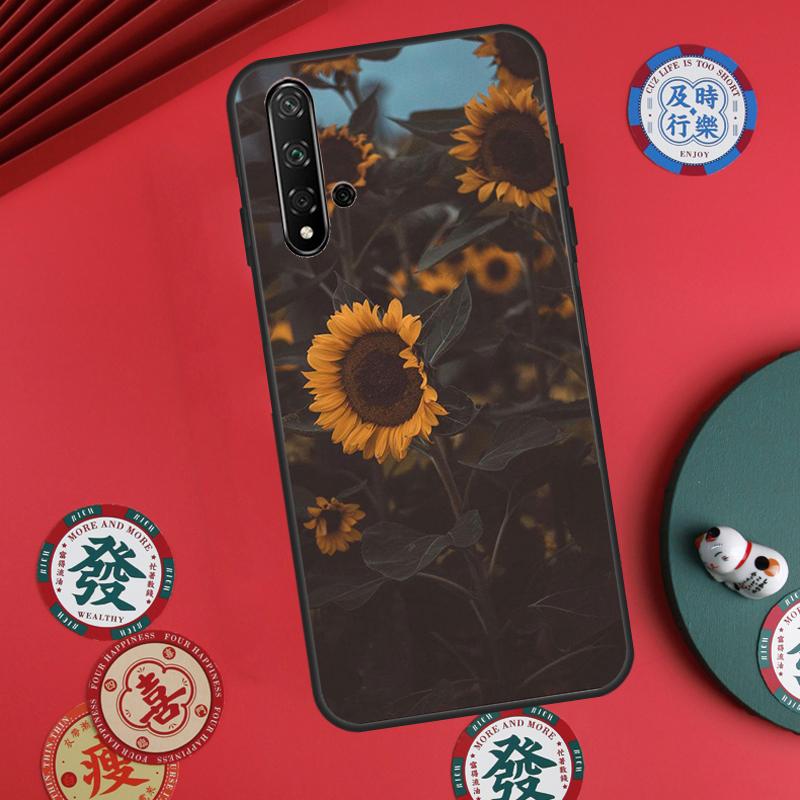 Sunny Sunflower For Huawei Nova Y73 Y72 Y61 Y91 Y90 Y70 Y60 12s 12i 11i 8i 9 10 SE P60 Pro P30 P40 Lite Case