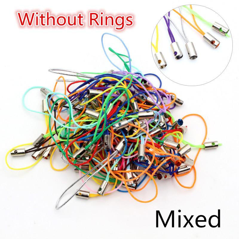 100pcs Lanyard Lariat Strap Cords Lobster Clasp Rope Keychains Hooks Mobile Set Charms Keyring Bag Accessories Key Ring