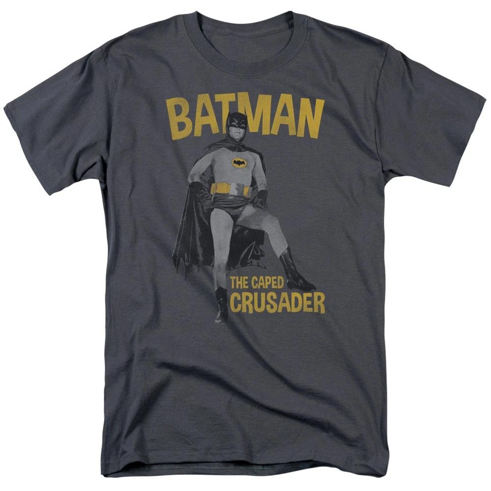 DC Comics - Batman Classic TV - Caped Crusader - Unisex Children s T-shirt - Gray 150