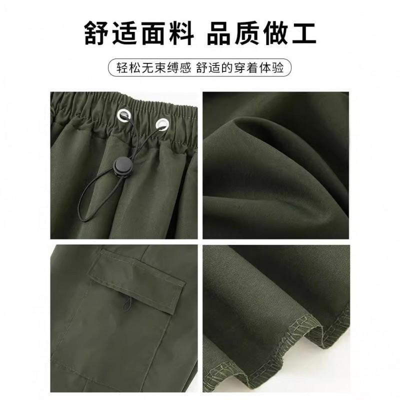 Womens Loose Fit Cargo Pants 2026 Lightweight Quick-Dry High-Waist Utility Trousers Outdoor Hiking Casual Wear