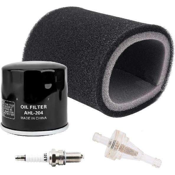 AHL Air Filter & Oil Filter & Fuel Filter & Spark Plug Compatible with Yamaha Grizzly Bruin Wolverine 350 450 2004-2014 Kodiak 400 450 2004-2006