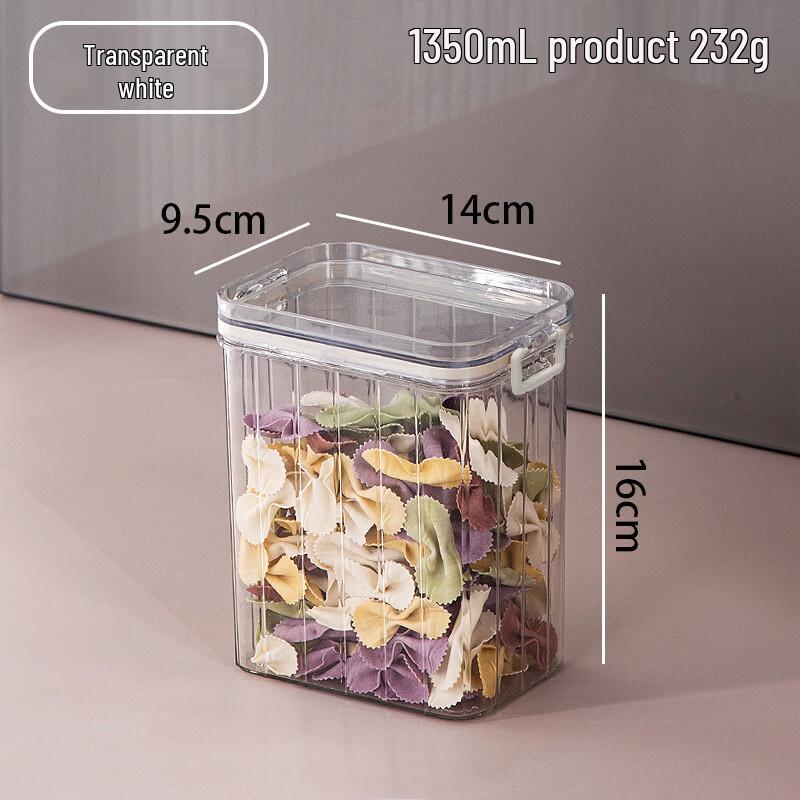 

SXM 1350ml Plastic Airtight Food Storage Jars (Set of 2)