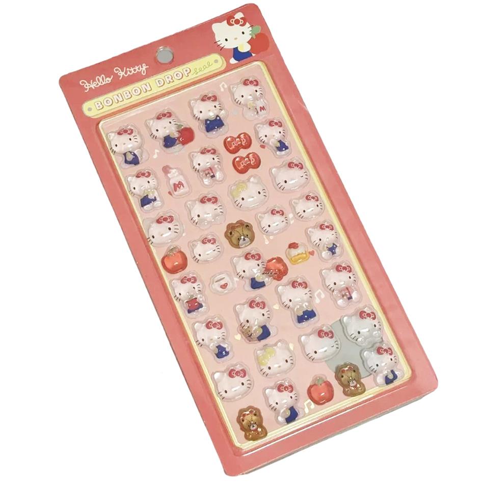 Wholesale Anime Sanrio Hellokitty Kuromi Hangyodon Cinnamoroll 3Dtransparent Jelly Sticker Crystal Decorative Stickers Toys