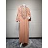 Middle East Robe Tourism Ethnic Style Loose Embroidery Dress Elegant Embroidered Dress