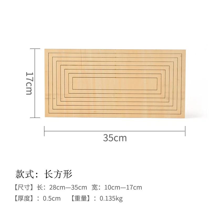 Keramik Keramikwerkzeug Schule Keramikstab Handbedrucktes Leeres Formstück Schlammbrett Formgebung Holz Konzentrische Schnittführungsschiene