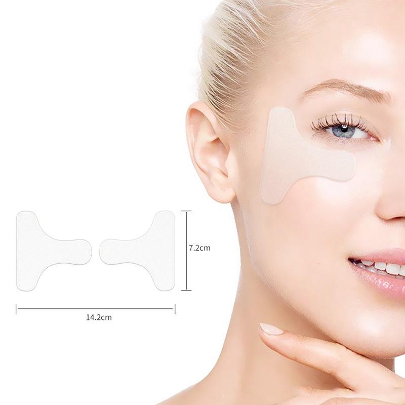 1Pair Reusable Silicone Wrinkle Removal Eye Patches Sticker Facial Lifting Strips Anti Aging Skin Pads