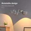 USB Rechargeable Intelligent Human Sensing Wireless Wall Light Dimmable Led Spotlight For Lighting Paintings Pictures