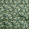 oneOone Cotton Flex Medium Blue Fabric Leaves Craft Projects Decor Fabric Printed By The Yard 40 Inch