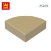 884Pcs/Lot 25269 Tile Round 1x1 Quarter Block Moc Hue Accessories Compatible featuring Brick DIY Children's Plaything Stronge Box