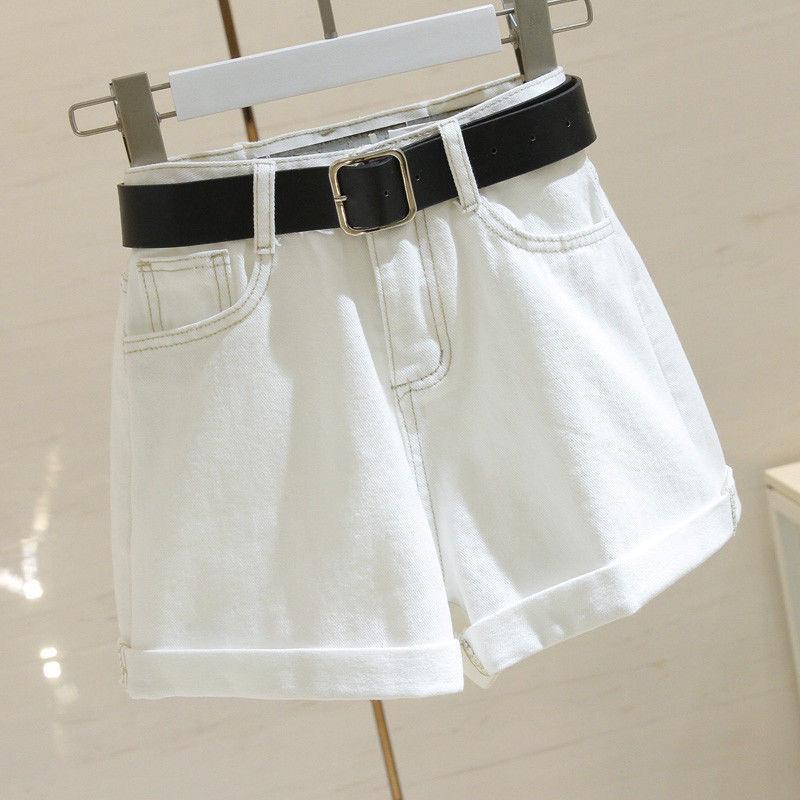 Women's High-Waisted Rolled-Up Denim Shorts - Summer 2022 Collection