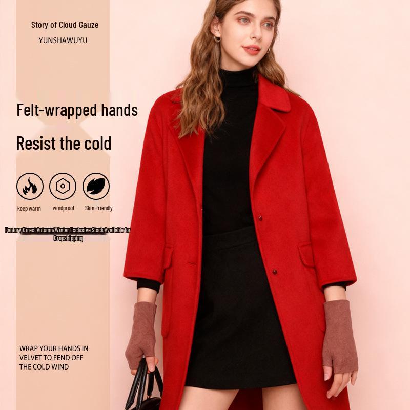 Women's Fingerless Touchscreen Fleece Gloves - Cute Cold-Weather Protection for Autumn/Winter