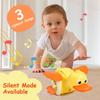 Rechargeable Dancing Duck Toy For Toddlers 18M+ Rotating, Musical Light Up Interactive Learning Kids Toys,Promotes Sensory Development,Birthday Gift