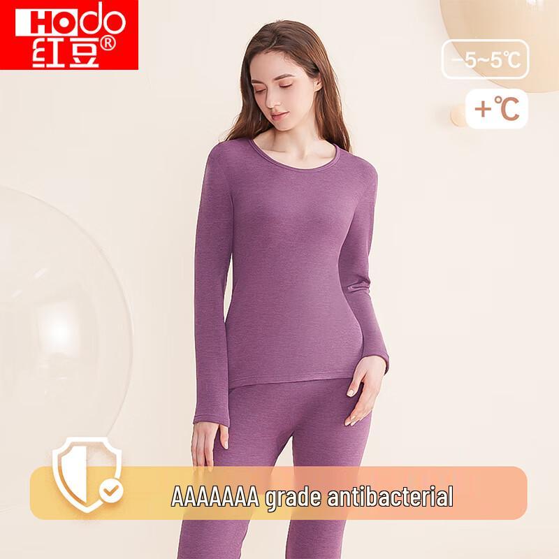 

Hongdou Women s Antibacterial Fleece-Lined Thermal Underwear S 160
