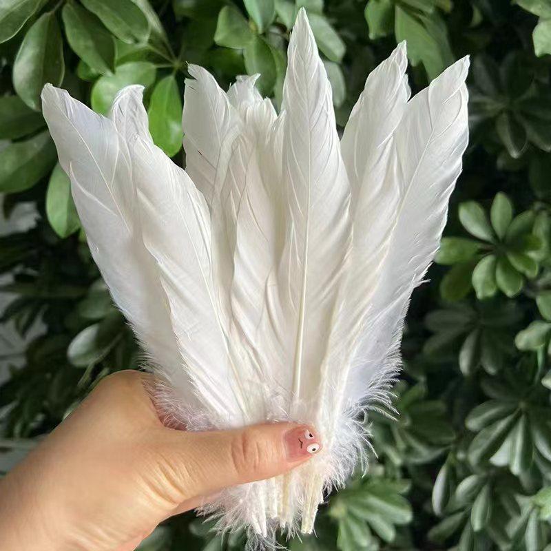 50Pcs28 Color Diy Feather Hard Big Floating Feather Wedding Dress Children Handmade Decoration Materials
