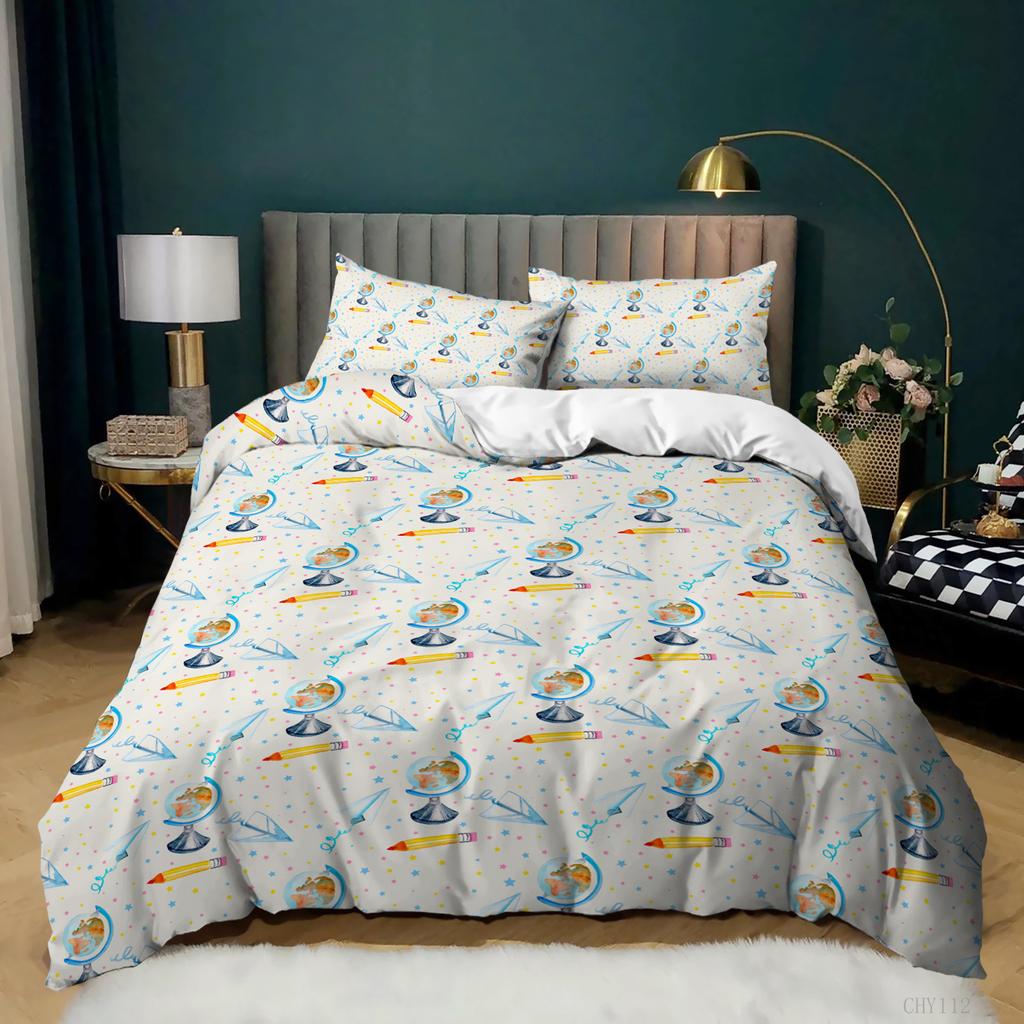 New Cartoon Small Fresh Printing Three-Piece Unicorn Kit Quilt Cover Bedding