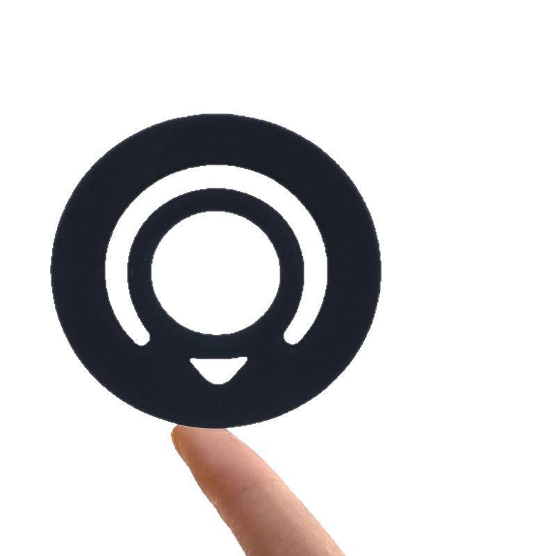 Liquid Silicone Magnetic Finger Ring Holder for Apple 12-16 Phones - Magnetic Suction Bracket for Lazy Grip