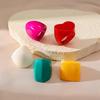 Sweet Cool Style Candy Color Heart Resin Ring