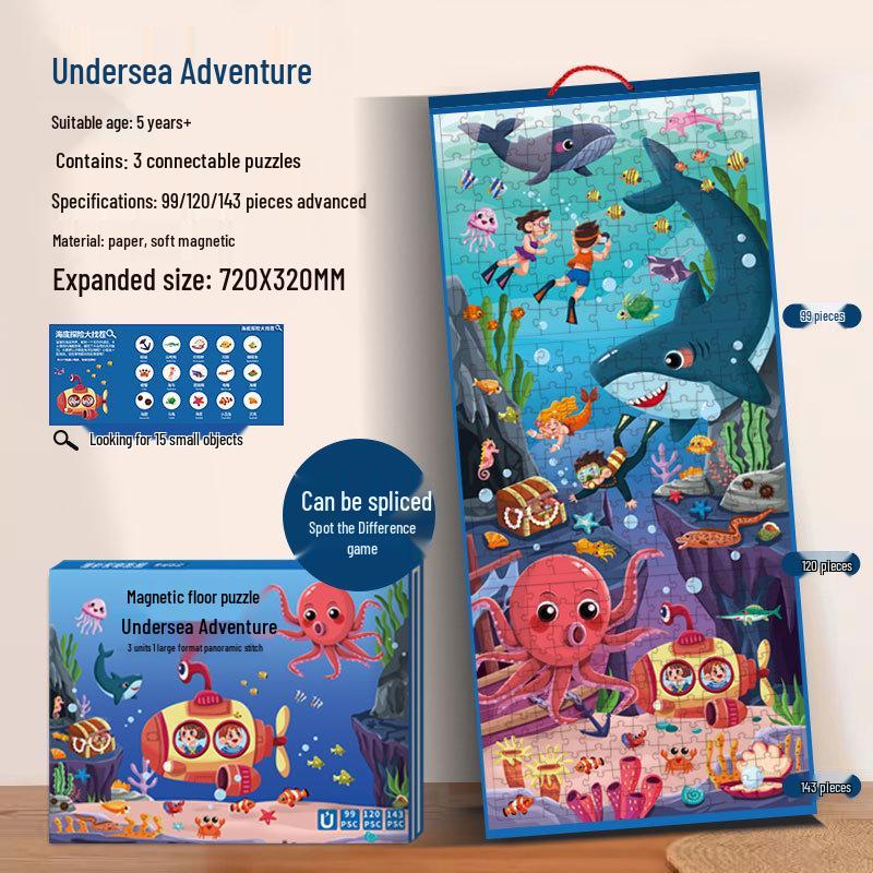 

Продвинутый магнитный пазл, 200 деталей, большой размер для детей 5-12 лет, развивающая игрушка для мальчиков и девочек