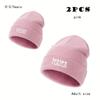 Autumn Winter Embroidered Knit Hat - Trendy, Versatile & Warm Wool Beanie.