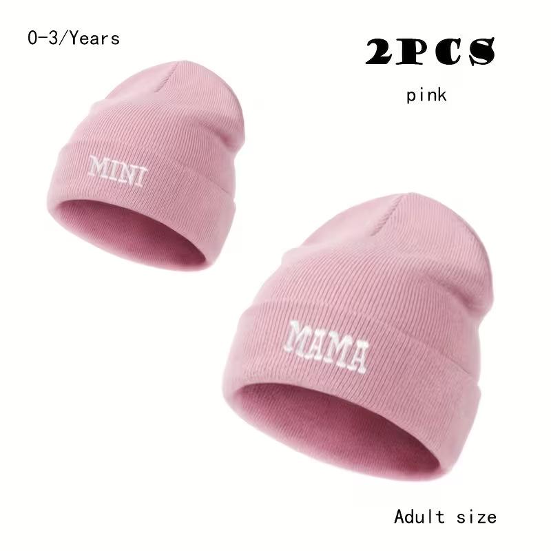 Autumn Winter Embroidered Knit Hat - Trendy, Versatile & Warm Wool Beanie.