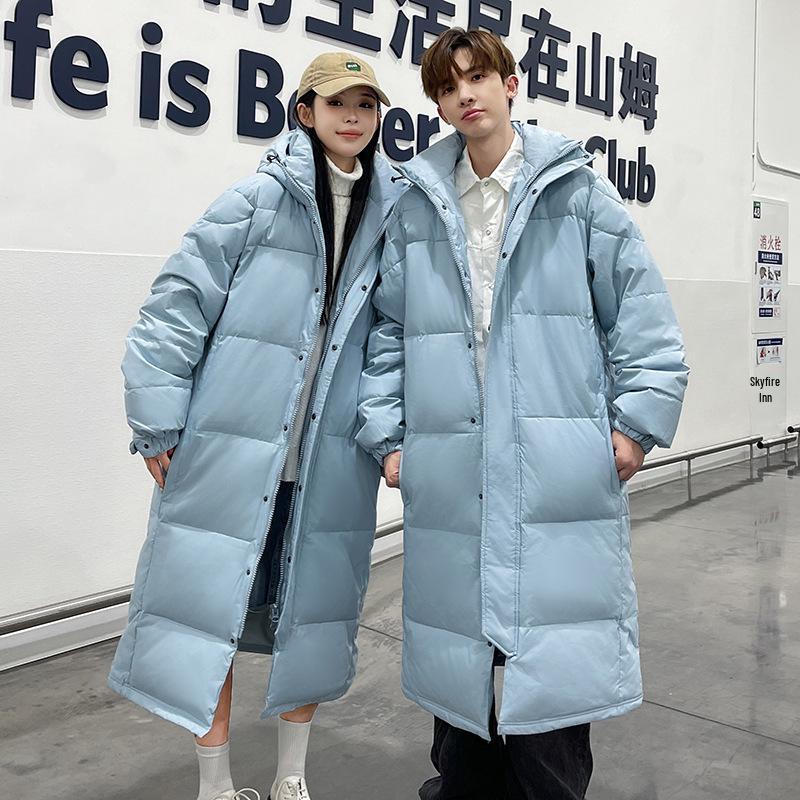 Nouvelle doudoune longue jusqu'au genou Automne/Hiver: Manteau chaud décontracté unisexe