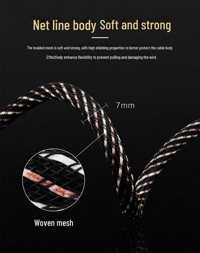 Yangyang Audiophile 3.5mm To Dual RCA Audio Amplifier Cable