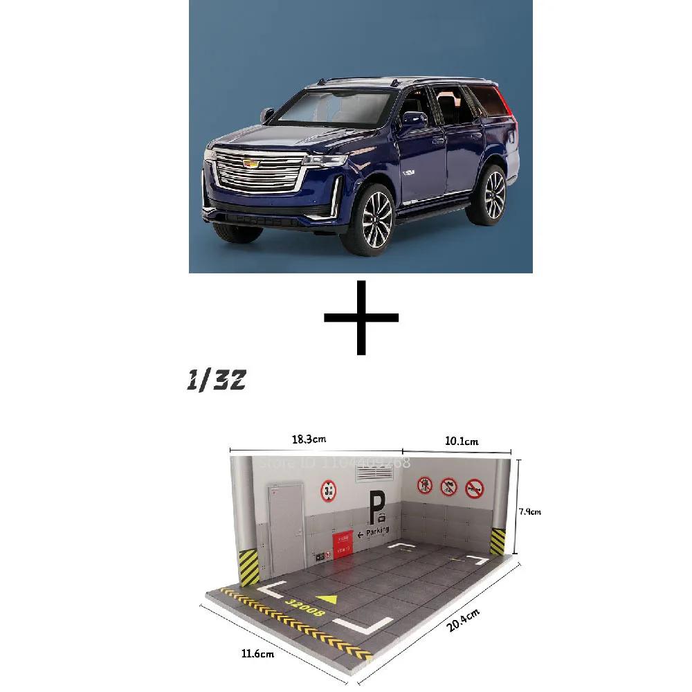

1:Модель автомобіля ESCALADE Масштаб 32 Іграшка 6 Дверей Відкриваються Металевий Литий Звук Світло Машинки Зворотньої Тяги Колекція Для Хлопчиків Подарунки Моделі