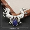 1Pc Cloth Decoration Fresh Horse Brooch Exquisite Metal Brooch Gift Zinc Alloy