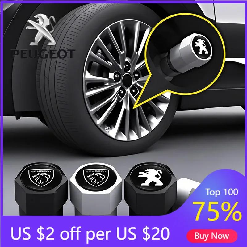 2026 Forró Autómatrica 3D Stílusú Autókerék Gumiabroncs Szelepfedelek Szeleptű Sapka Dekoráció Peugeot 206 307 308 3008 207 208 407 408 508-hoz