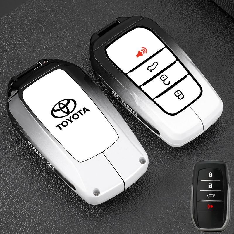 Car Key Case Cover Shell For Toyota Tacoma Fortuner Corolla Venza Grand Highlander RAV4 XSE Prime Land Cruiser Hilux 2023 2024