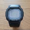 Used CASIO Baby-G BGD-5000MD MULTI BAND 6 Radio Tough Solar Black Watch