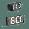 Led Mini Mirror Alarm Clock Electronic Digital Alarm Clock Digital Table Clock Room Desk Decorating Smart Small Tools Home