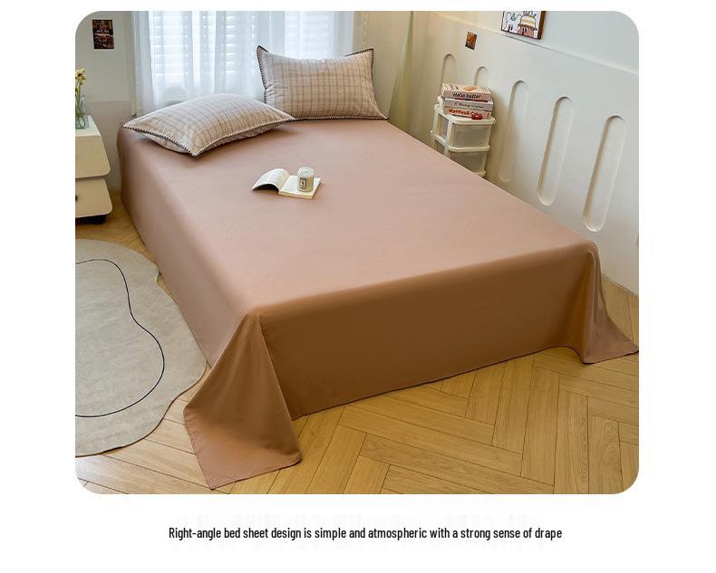 Gebürstetes Verdicktes Baumwoll-Bettwäsche-Set - Herbst & Winter Bettbezug, Laken für Wohnheime