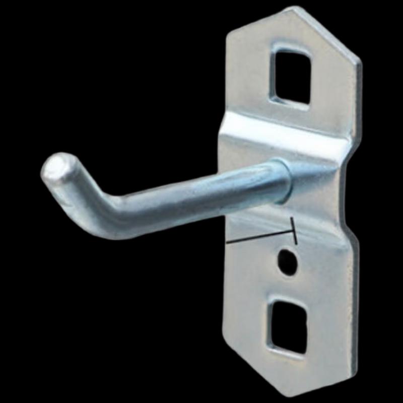 NHZHIW Single Slanted Carbon Steel Hook (5-Pack)