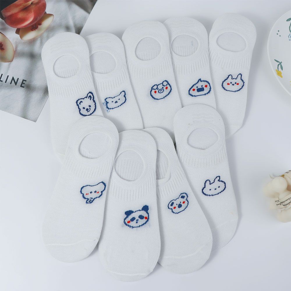 

Short Koala Bear Rabbit Panda Sock Slippers Korean Boat Socks Hosiery Women Invisible Socks