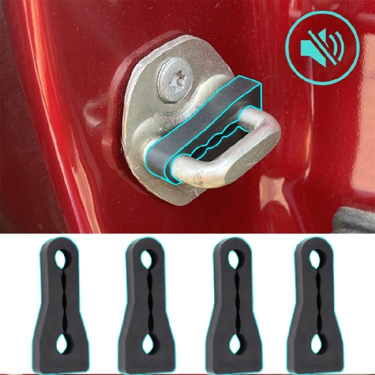 4Pcs Quiet Noise Deaf Soundproofing Seal Car Door Lock Sound Deadener Damper Buffer Soundproof Deaf Seal Buffer