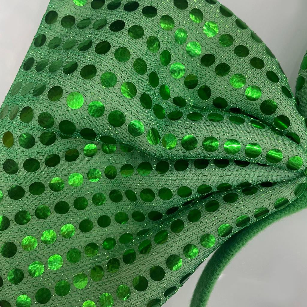 St. Patrick's Festival Feier Stirnband Party Pailletten Grün Schleife Haarreif Kleeblatt Stirnbänder Irische Haaraccessoires