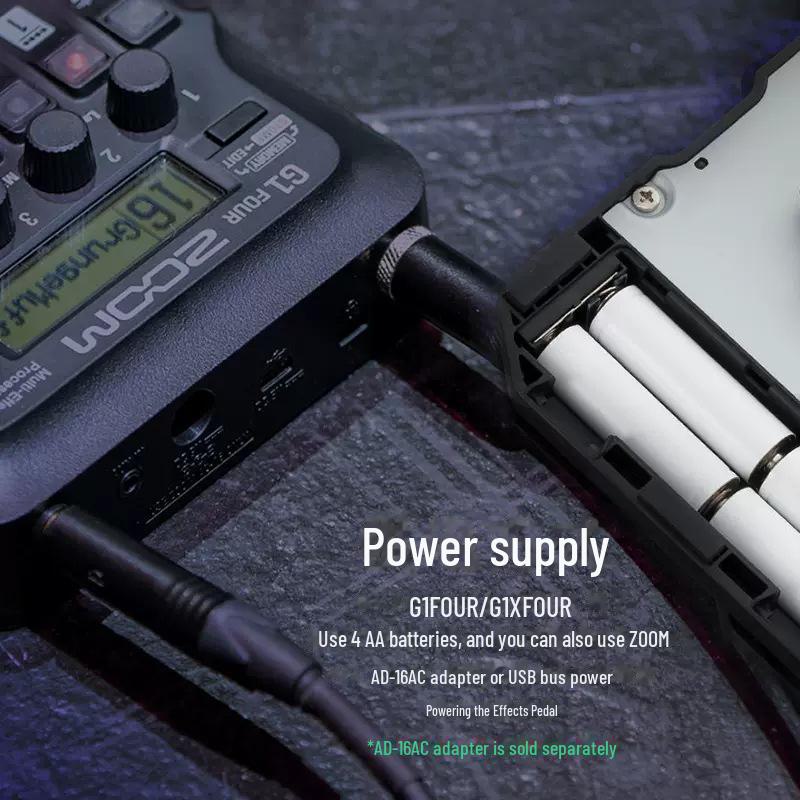 Elektrická kytara a basová efektová jednotka: ZOOM G1 ČTYŘI a G1X ČTYŘI, B1 a B1X ČTYŘI.
