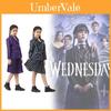 Wednesday Addams Familie Cosplay Kostüm Mit Polyesterstoff Für Halloween Und Rollenspiel