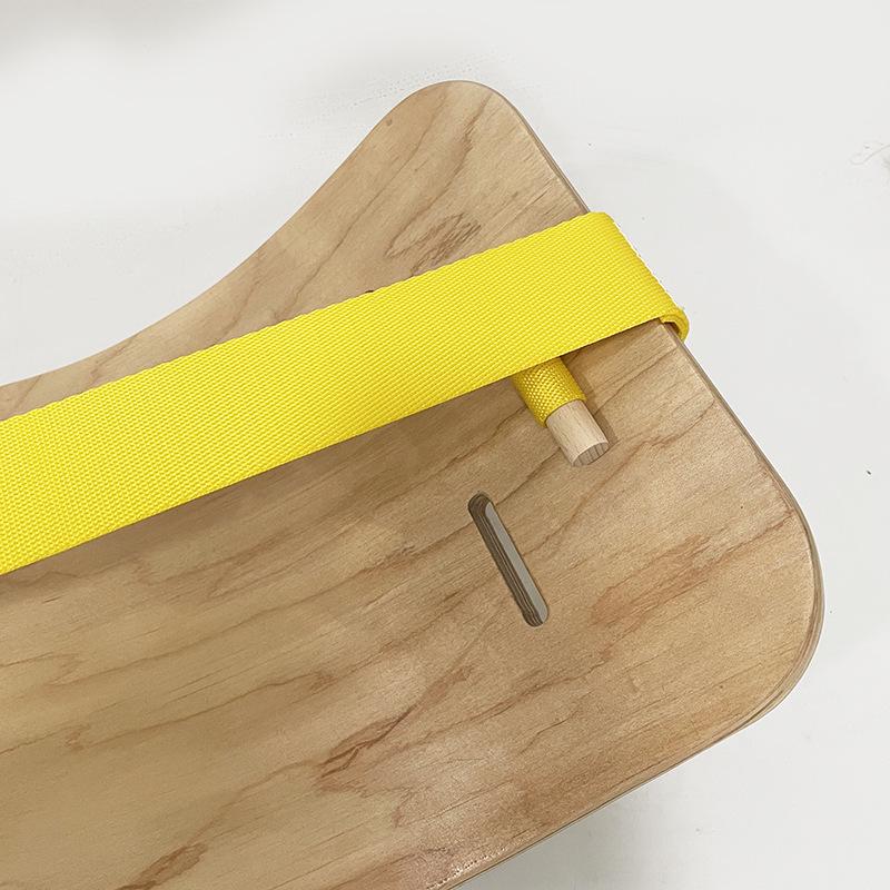 Maple Wood Flat Balance Board for Yoga and Ski Training