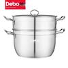 Debo 26cm Doppelwandiger Dampfgarer aus 304 Edelstahl